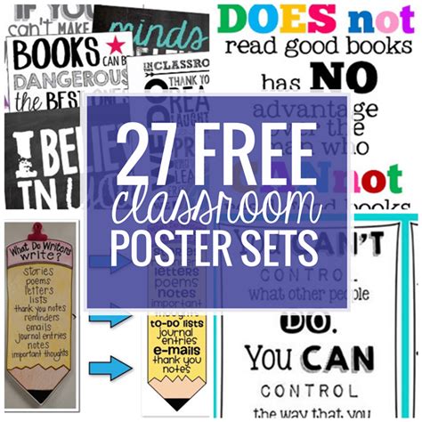 27 Classroom Poster Sets: Free and Fantastic - Teach Junkie