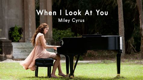 When I Look At You - Miley Cyrus Lyrics and Notes for Lyre, Violin ...