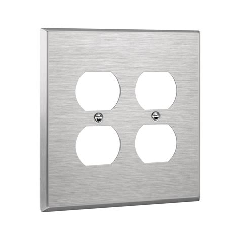 2-Gang Duplex Metal Stainless Steel Wall Plate | TOPGREENER