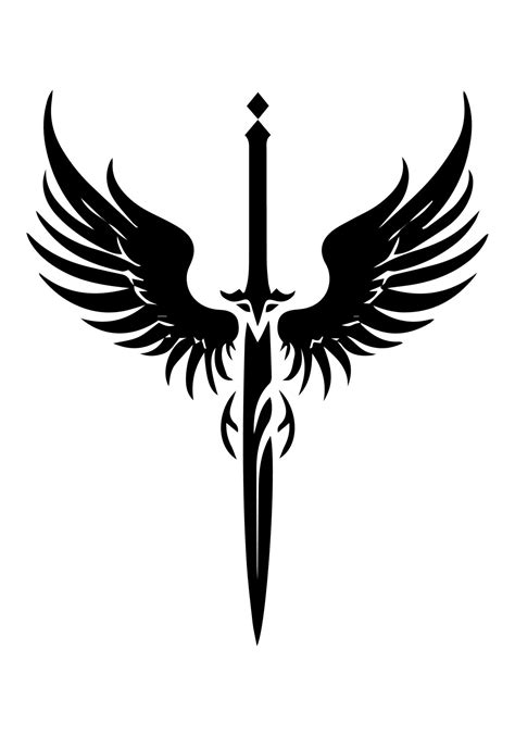 Unique and striking logo design featuring a hand drawn dagger sword, representing courage ...