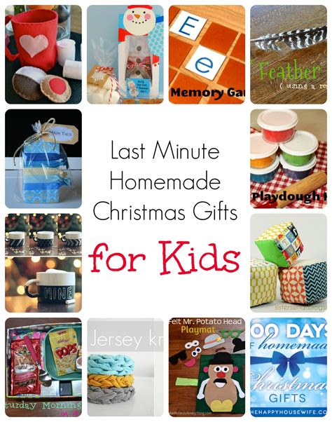 Last Minute Homemade Christmas Gifts for Kids - The Happy Housewife™ :: Home Management