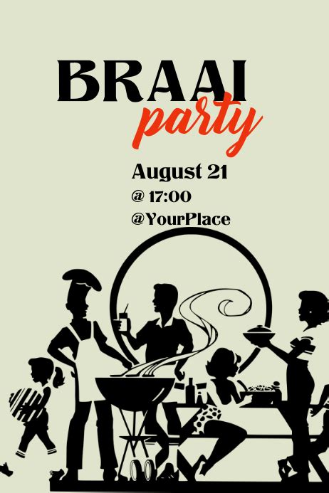 Braai party Template | PosterMyWall