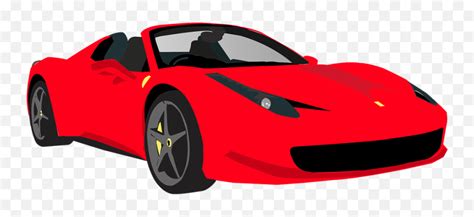 Drive F458 Spider Ferrari - Red Ferrari Clipart Emoji,Fast Car Emoji - free transparent emoji ...