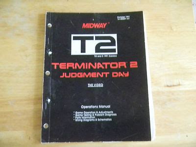 TERMINATOR 2 original arcade game manual | #401754340