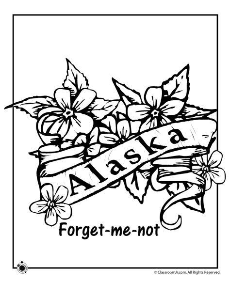 Alaska State Flower Coloring Page | Woo! Jr. Kids Activities