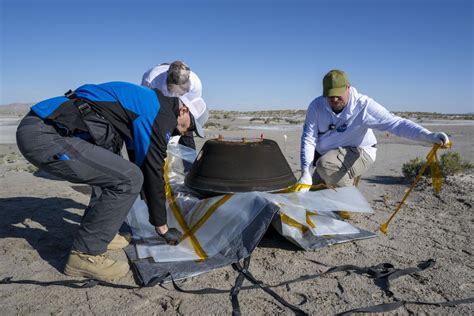NASA's first asteroid samples land on Earth in space capsule - Los Angeles Times