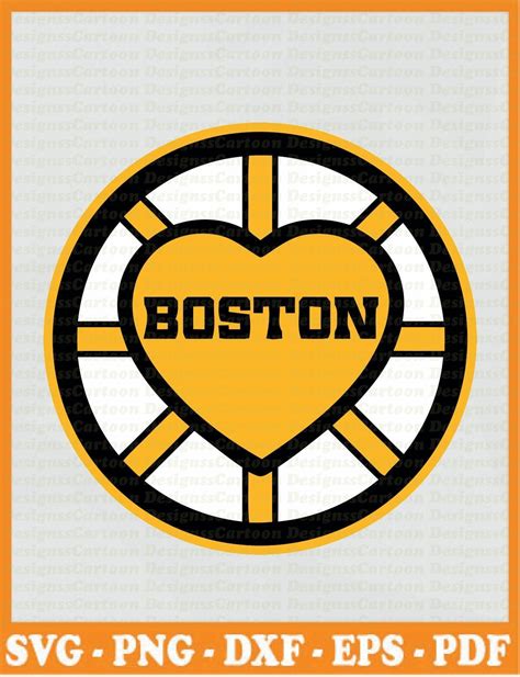 Boston Bruins NHL SVG 04 svg dxf Cricut Silhouette Cut | Etsy