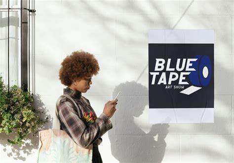 Blue Tape Art Show Logo Design for LSCC on Behance