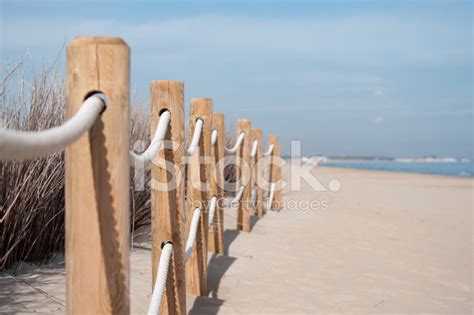 Beach Fence Boundary Rope Barrier Stock Photo | Royalty-Free | FreeImages