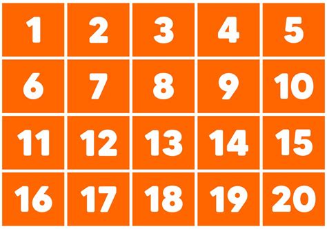 6 Best Images Of Large Printable Numbers From 11 20 Printable Numbers ...