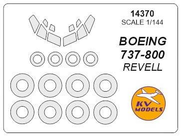 Boeing 737-800 + wheels masks KV Models -14370
