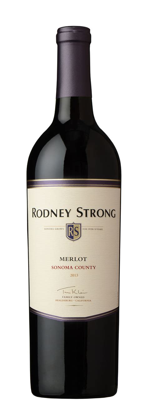 Red wine Rodney Strong Merlot 2014 from area Sonoma County ...