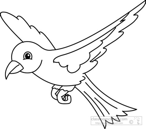 Animals Black and White Outline Clipart - bird-black-white-outline ...