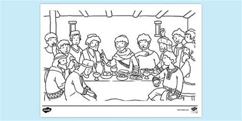 FREE! - Printable Last Supper Colouring Page | Colouring Sheets