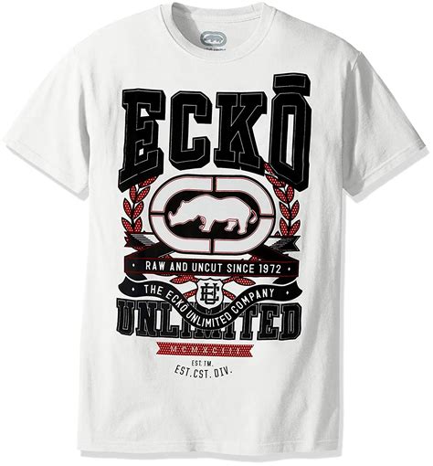 Ecko Unltd. Men's Domination Tee Shirt Novelty Cool Tops Men Short Sleeve T Shirt 100% Cotton ...