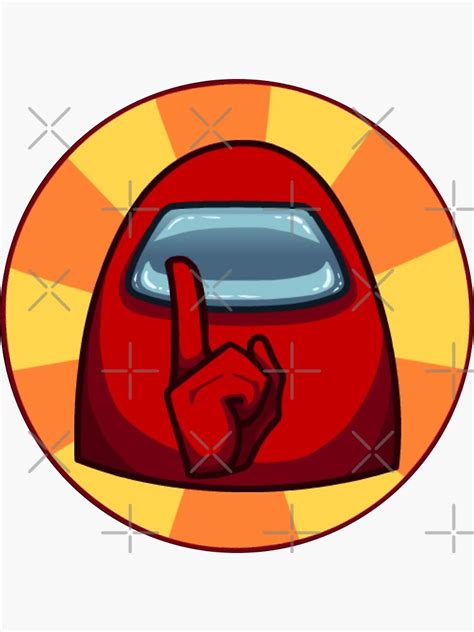 "Among Us Shh" Sticker by ComedyFanClub | Redbubble