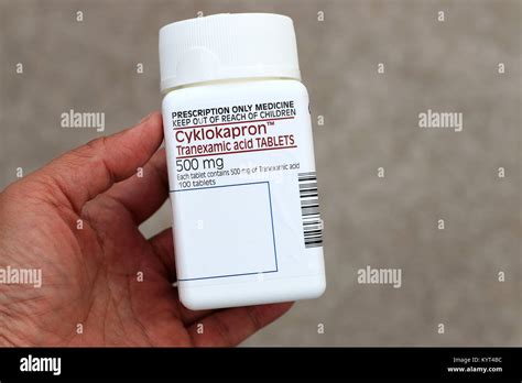 Cyklokapron 500MG TRANEXAMIC ACID tablets isolated Stock Photo - Alamy