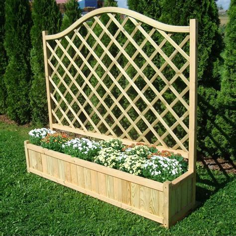 Zest York Trellis Planter | Planter trellis, Rectangular planters, Planters