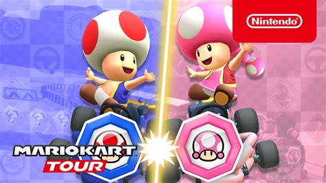 Mario Kart Tour - Toad vs. Toadette Tour Trailer - YouTube