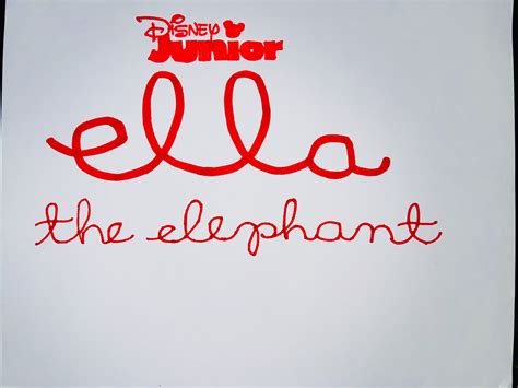 Ella The Elephant Title With The Disney Junior Logo Disney Junior ...