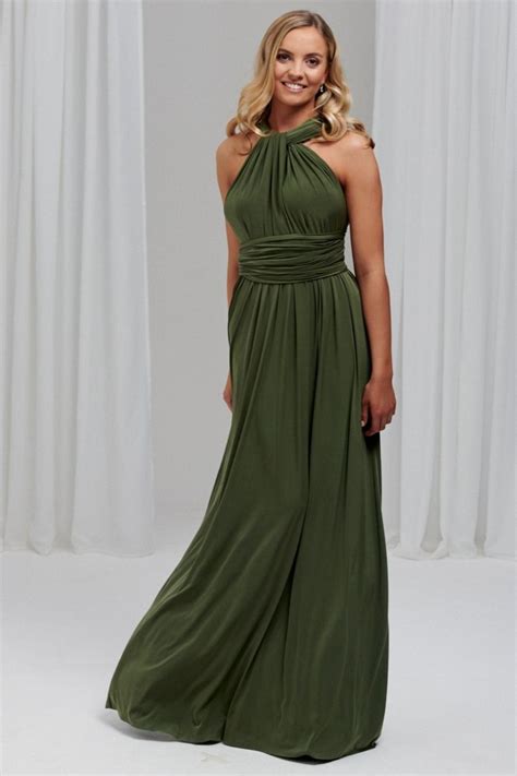 Emily Rose Olive Green Multiway Bridesmaid Dress | Olive green ...