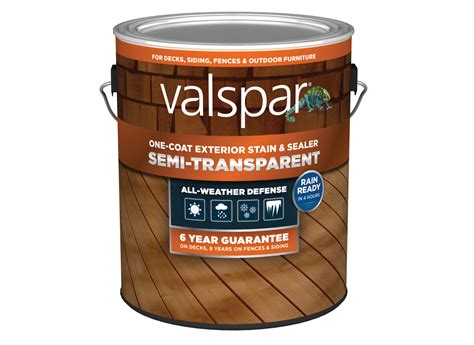 Valspar One-Coat Semi-Transparent (Lowe's) Wood Stain Review - Consumer Reports