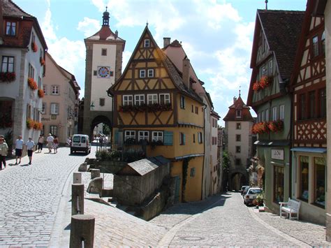 Rothenburg ob der Tauber, Germany. Medieval town of eternal Christmas ...