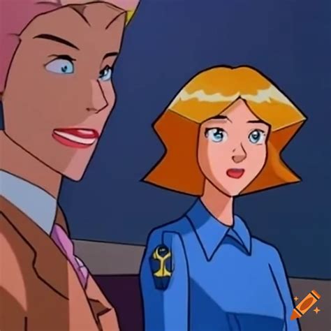 Cody and sam in fbi suits working in totally spies on Craiyon