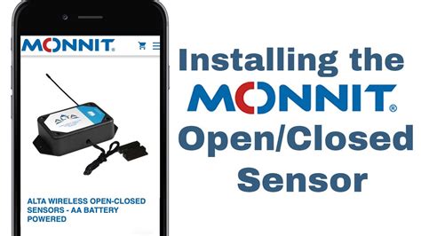 Installing the Monnit ALTA Open/Closed Sensor - YouTube