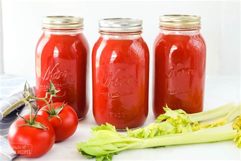 Homemade Tomato Juice Recipe