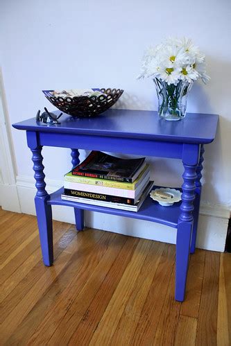 Blue Table with Flowers | Blue Table - Decor | Amie Fedora | Flickr