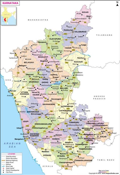 Karnataka Map - Answers