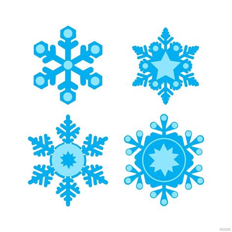 Free Blue Snowflake Vector - EPS, Illustrator, JPG, PNG, SVG | Template.net