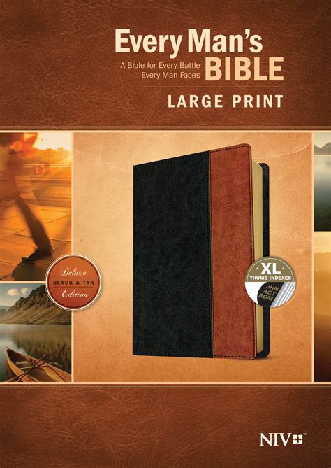 Every Man's Bible NIV, Large Print, TuTone (9781496433534) | Free Delivery @ Eden.co.uk