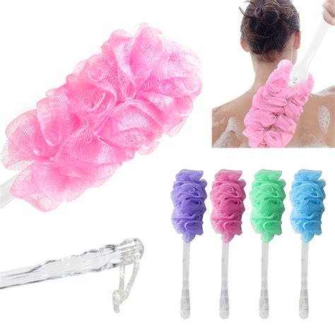 Bath Loofah Sponge Long Handle Back Scrubber Shower Body Exfoliating ...