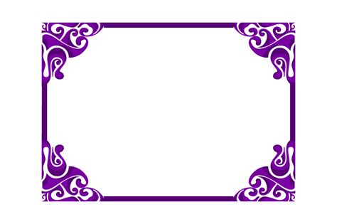 Purple Ornament Border Design 13078242 PNG