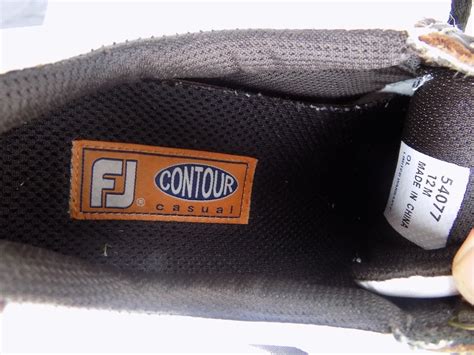 FootJoy FJ Contour Casual Spikeless Golf Shoes Men's 12 Leather Brown ...