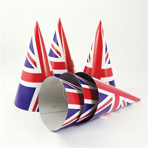 union jack party hats by postbox party | notonthehighstreet.com