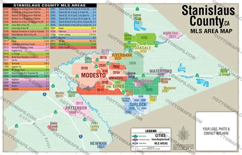 Stanislaus County MLS Area Map - California – Otto Maps