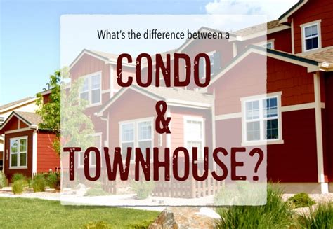 Condo Vs. Townhouse - What's The Difference? - Colorado Real Estate