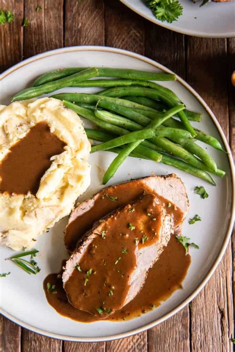 Pork Loin Roast with Gravy | Valerie's Kitchen