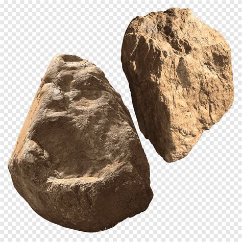 Rock 02, two brown rocks, png | PNGEgg