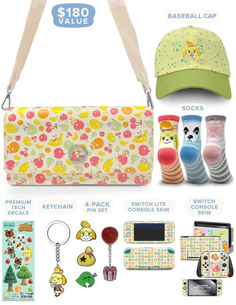 Controller Gear Official Nintendo Animal Crossing: New Horizons Merch Collectors Gift Set Sling ...