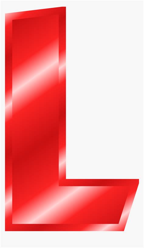 L Letter Png Images - Red Letter L Clipart, Transparent Png , Transparent Png Image - PNGitem