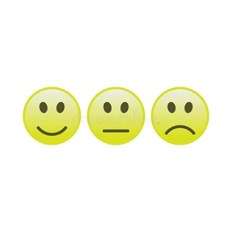 Vector Set of Smiley Icons with Different Face Expression Stock Vector ...