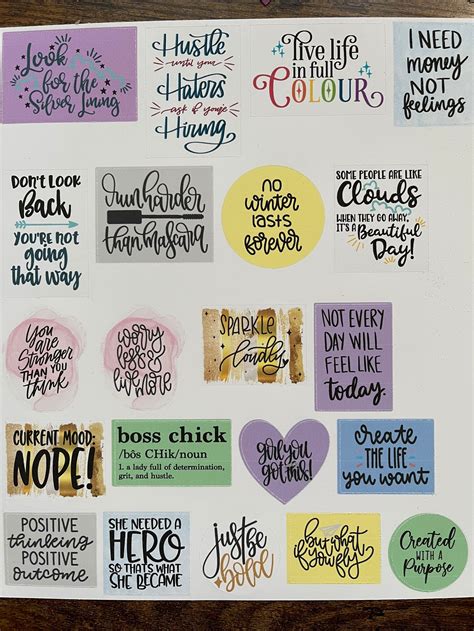 Happy Planner Stickers Girl Boss Quotes Planner Stickers - Etsy