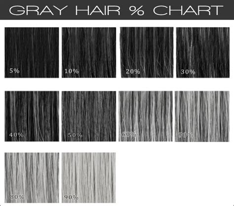 Gray Hair Wig Color Chart