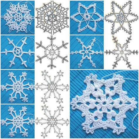 How to crochet Snowflakes Pattern step by step DIY tutorial instructions | Crochet snowflakes ...