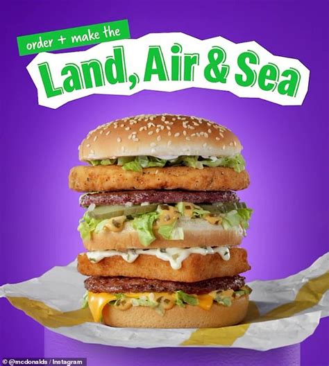 Land Sea Air Burger Mcdonalds - agentstips