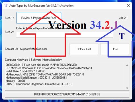 Auto Typer by MurGee.com - Activation Key